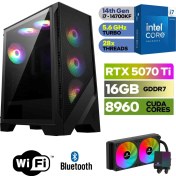 Resim MSI Şafak-Gaming Pc Ddr5-Rtx 5070Tİ 16GB -Intel I7 14700KF – 64 GB Ddr5 Ram – 1 Tb M.2 SSD 5000 4000 – 240MM Sıvı Sogutma -Windows 11 Pro 