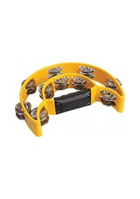 Resim Soundman Sarı Renk Çift Sıralı Profesyonel Zilli Yarım Ay Tef 