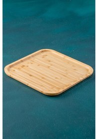 Resim Acar Bambu Kare Tabak - 30 Cm 