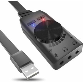 Resim Maxgo USB Ses Kartı Plextone 7.1 Surround 