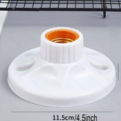 Resim 2 Adet Endüstriyel Plastik Tavan Montaj Donanımı - Dişli Taban, Dayanıklı ve Kolay Kurulum, Elektrik İnşaati İçin Uygun, Şarj veya Pil Gerektirmez, Güvenli Montaj | Kabartmalı Tasarım | Sağlam Yapı 