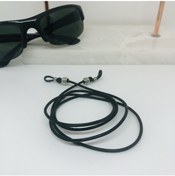 Resim Sibelya Aksesuar %100 Deri Ip Siyah Uni?sex Gözlük Askısı 