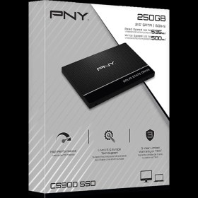 Resim pny 250gb cs900 535-500mb-s 2,5" sata3 ssd (ssd7cs900-250-rb) ssd harddisk 