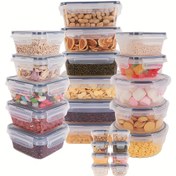 Resim 60ml/350ml/550ml/1L Hava Geçirmez, Kolay Kapanan Kapaklı Gıda Saklama Kapları - Yeniden Kullanılabilir PP Malzeme, Kamp, Piknik, İş, Okul Yemekleri ve Tatil Hediyeleri İçin Şeffaf Dikdörtgen Tasarım (Noel, Cadılar Bayramı, Okula Dönüş), Piknik Gereçleri, Güvenli Kapak Tasarımı, Dayanıklı Plastik, Mutfak İçin Baharat Kutusu, Yemek Pişirme İçin Baharat Kutusu, Yemek Kutusu, Mutfak Düzenleyici ve Saklama, Mutfak Aksesuarı, Buzdolabı Düzenleyici ve Saklama, Mutfak İçin Saklama Kabı 