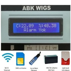 Resim Wıgs 5300 Wi-Fi, Sms, Arama, Dijital Sıcaklık Ve Nem Alarm Cihazı 