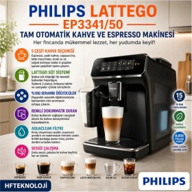 Resim Philips 6 Çeşit Içecek Türüyle 3300 Serisi Tam Otomatik Espresso Makinesi 
