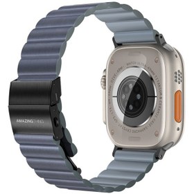 Resim Apple Watch Serisi Uyumlu Amazing Thing Glamour Sense Deri Kordon 