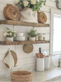 Resim Dekoratif Doğal Ahşap 2 Li 230 X 20 X 4 Cm Gizli Aparatlı Raf Ahşap 