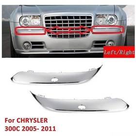 Resim Ximistore9 "chrysler 300c 2005-2011 Sağ Ön Çamurluk Koruma Şeridi - Gümüş Renk Plastik" 