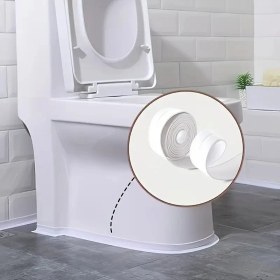 Resim Eşya Dünyası Sızdırmaz Su Geçirmez Kenar Bandı - Banyo, Küvet, Lavabo, Tezgah ve Duşakabin Için 38MM x 3.2m (Beyaz Renk) 