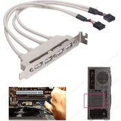 Resim Anakart Üzeri 4 Port Usb 2.0 Çoklayıcı Hub 