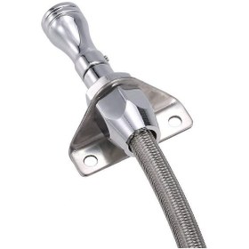 Resim Shineyee Chevrolet Gm Th350 Th400 700r4 İçin Esnek Paslanmaz Çelik Transmisyon Yağı Ölçer, Aluminyum Kafa Ve Dokuma Gövde 