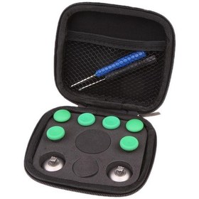 Resim Suntek One Elite/PS4 Denetleyici İçin Yedek Parça Analog Düğme Modları Yeşil 8 Adet 