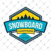 Resim Hbg37 Snowboard Sticker 