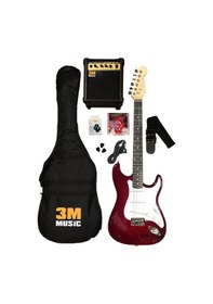 Resim Elektro Gitar Full Set Siyah 