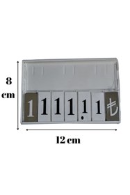 Resim Yamani Display 10,lu Fiyat Kaseti Beyaz Renk (120X80) (kasap Etiketi ) 