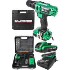 Resim Bulldozer Vfx 24 V 5 Ah Şarjlı 27 Parça Usta Setli Vidalama Matkap Darbeli Çift Akülü 