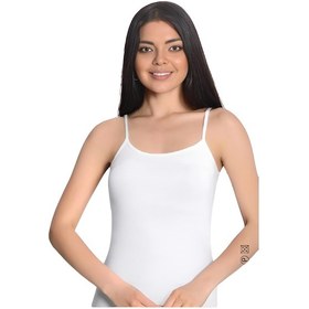 Resim İki Yıldız Bayan Likralı İp Askılı Atlet 3'lü Paket 996 Beyaz 