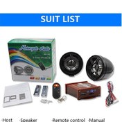 Resim Padalink 12v Motosiklet Bluetooth Hoparlörü - Antiçalma Alarmı, Usb/tf Kart Desteği, 3" Siyah Hoparlörler, Kumanda Ve İspanyolca Ses İpucu 