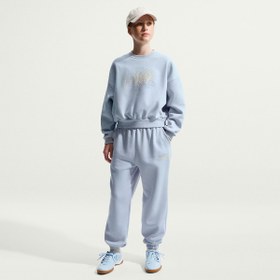Resim Nike Sportswear Club Fleece Loose Gfx Çocuk Mavi Günlük Stil Eşofman Altı IF1728-057 