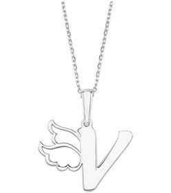 Resim V Harfli Melek Kanadı Gümüş Kolye G865Klv Altınsepeti 