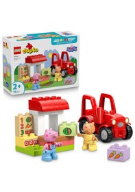 Resim LEGO® DUPLO® Peppa Pig Traktör ve Pazar 10468 - 2 Yaş ve Üzeri Çocuklar için Figür İçeren Eğitici Oyuncak Yapım Seti (18 parça) 