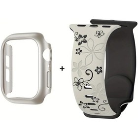 Resim Sunshine022 40mm İki Parça Spor Kasa Kayış Yumuşak Su Geçirmez Terletmez Beş Yaprak 