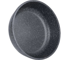 Resim Thermoad Gri Alüminyum Fırın Tepsisi 28 x 30 x 32 cm Yuvarlak Şekil ve Hafiflik Avantajı 