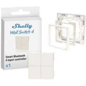 Resim Shelly Blu Ws4 Kablosuz Akıllı Buton + Legrand/shelly Adaptör Beyaz 