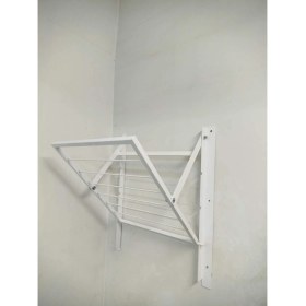 Resim Duvara Monte Orta Boy Beyaz Çamaşır Kurutmalık 