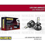 Resim Niken H7 Pro Yeni Nesil Led Xenon Şimşek Etkili 8000 Lümen 6000k 