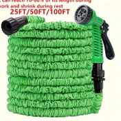 Resim 1 adet, Çok Amaçlı Hortum, Bahçe Hortumu, Genişleyebilen Plastik Hortumlar, Esnek Su Hortumu, Araba Yıkama Hortumu, Bahçe Püskürtücü, 25ft/50ft/100ft X 3/4", Sulama Araçları, Temizlik Malzemeleri, Temizlik Aksesuarları, Apartman Gereçleri 