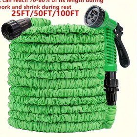 Resim 1 adet, Çok Amaçlı Hortum, Bahçe Hortumu, Genişleyebilen Plastik Hortumlar, Esnek Su Hortumu, Araba Yıkama Hortumu, Bahçe Püskürtücü, 25ft/50ft/100ft X 3/4", Sulama Araçları, Temizlik Malzemeleri, Temizlik Aksesuarları, Apartman Gereçleri 