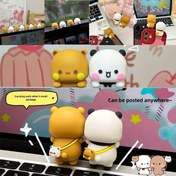 Resim PVC Bubu & Dudu Karikatür Ayı ve Panda Telefon Dekoru - Laptop, Araba, Ofis ve Masa için Sevimli Mini Ekran Aksesuarları - Sevgililer Günü, Anneler Günü, Mezuniyet Partileri için İdeal - Mükemmel Çift Hediyesi, Ofis Dekorasyonu | Karikatür Karakter Dekoru | Dayanıklı Plastik Dekor, Sevimli Telefon Aksesuarları 