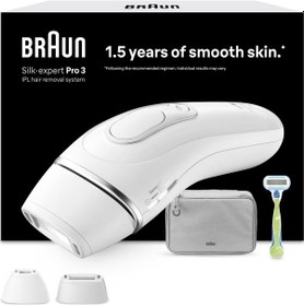 Resim Braun Ipl Silk Expert Pro 3, Evde Tüy Alma, Çanta, Venus Tıraş Makinesi, 2 Başlık İle, Pl3122 
