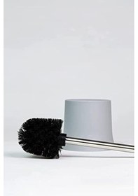 Resim Tuvalet Fırçası Gri Paslanmaz Siyah 