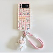 Resim Samsung Galaxy Uyumlu Z Flip4 5g Shell Blu-ray Imd Slim-fit Kullanışlı Askılı Tpu Kılıf 