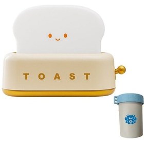 Resim Metabagua La Go Go Gantdidiboy Ekmek Kızartma Makinesi Gece Lambası Yumuşak Işık Sevimli Basit Gece Lambası Niş Üst Düzey Yatak Odası Başucu Zamanlayıcı Arkadaşı R7ı64n Renkli 