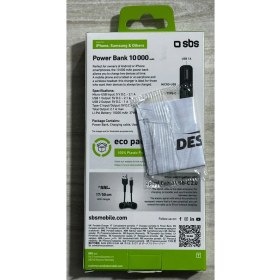 Resim Sbs Powerbank 10.000 Mah 2 USB 2.1 A Taşınabilir Şarj Cihazı 