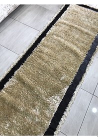 Resim Saray Halı Simli Deri 100X300 Sarı Derili Simli Yolluk 3 Metre ! 