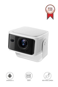 Resim Torima HY350 Gri Taşınabilir Sinema Projektörü 4K 1080P Ev Sineması Bluetooth Android Akıllı Projeksiyon Wifi 