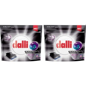 Resim Dalli Siyah Ve Koyu Renk Çamaşırlar İçin Tablet Çamaşır Deterjanı 3'ü 1 Arada 24 Yıkama 2'li Set 