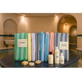 Resim Kırmızı %80 Pamuk 175x96cm Peştemal Püsküllü Banyo Havlusu M1 Kırmızı 