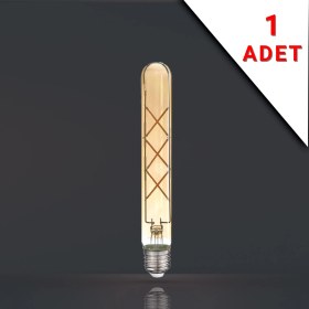 Resim Apliqa LED Filamanlı E27 Rustik Ampul 6 Watt 2500K Gün Işığı T30-T185 