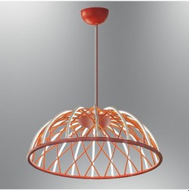 Resim Özcan Aydınlatma 3229-1a-06 Chute K.tekli Sarkıt D61 Kırmızı 