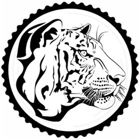 Resim Kaplan Tasarım 4.model Sticker 10 X 10 Cm 