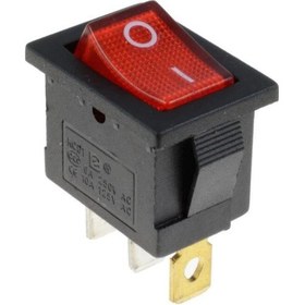 Resim Kcd1-1 Kırmızı Işıklı On/Off Anahtar 3 Pin 