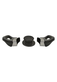 Resim Siyah Lüks Tencere Yan Kulpları Ve Cam Kapak Kulp Seti - 5 Set 