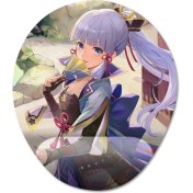 Resim Pixxa Genshin Impact - Kamisato Ayaka Bilek Destekli Mousepad Model - 1 Oval 