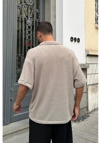 Resim Taş Dokulu 04 Ee Oversize Gömlek Taş 
